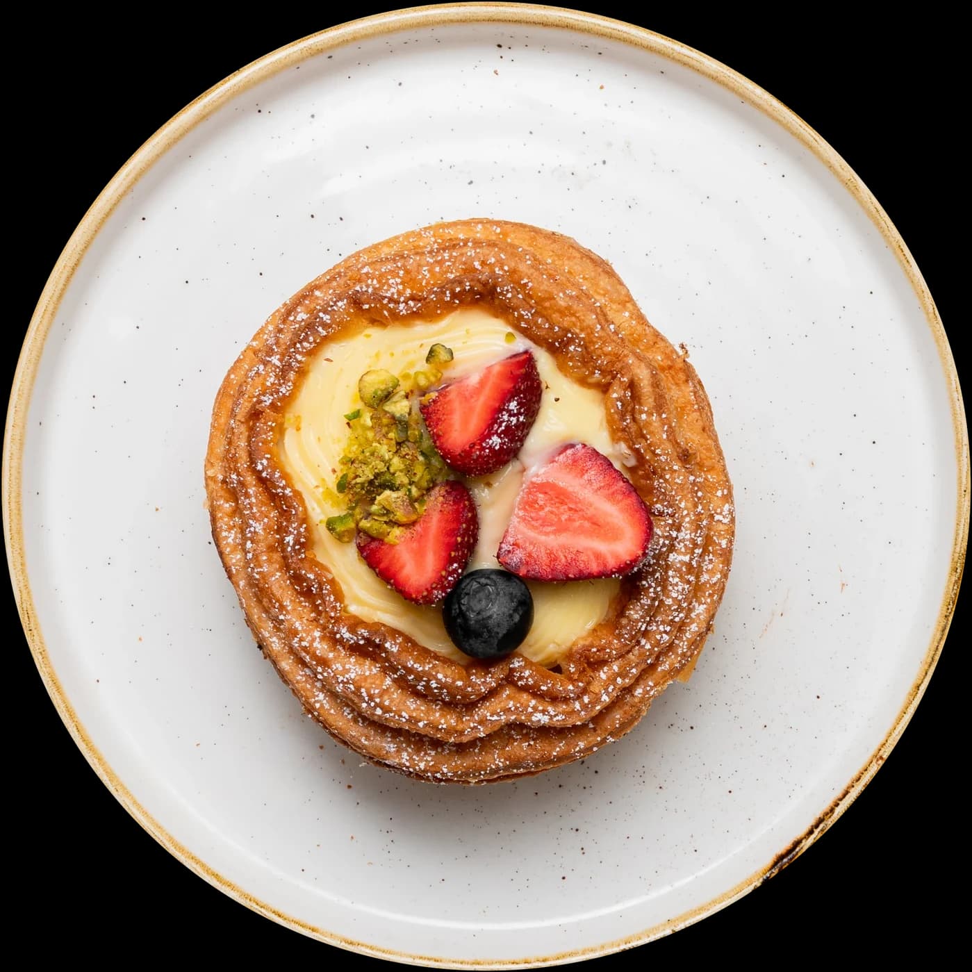 Berry and custard danish